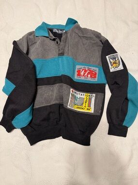 Authentic vintage Olympics sweatshirt color block